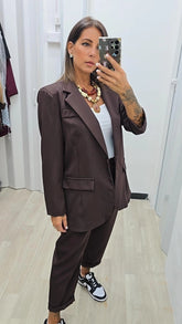 TAILLEUR OVERSIZE CHOCO